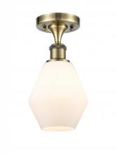 Innovations Lighting 516-1C-AB-G651-6-LED - Cindyrella - 1 Light - 6 inch - Antique Brass - Semi-Flush Mount