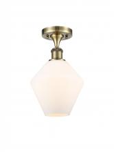 Innovations Lighting 516-1C-AB-G651-8-LED - Cindyrella - 1 Light - 8 inch - Antique Brass - Semi-Flush Mount