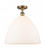 Innovations Lighting 516-1C-BB-GBD-161-LED - Bristol - 1 Light - 16 inch - Brushed Brass - Semi-Flush Mount