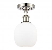 Innovations Lighting 516-1C-PN-G101-LED - Belfast - 1 Light - 6 inch - Polished Nickel - Semi-Flush Mount