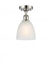 Innovations Lighting 516-1C-PN-G381-LED - Castile - 1 Light - 6 inch - Polished Nickel - Semi-Flush Mount