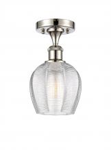 Innovations Lighting 516-1C-PN-G462-6-LED - Norfolk - 1 Light - 6 inch - Polished Nickel - Semi-Flush Mount