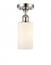 Innovations Lighting 516-1C-PN-G801-LED - Clymer - 1 Light - 4 inch - Polished Nickel - Semi-Flush Mount