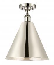 Innovations Lighting 516-1C-PN-MBC-16-PN-LED - Berkshire - 1 Light - 16 inch - Polished Nickel - Semi-Flush Mount