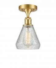 Innovations Lighting 516-1C-SG-G275-LED - Conesus - 1 Light - 6 inch - Satin Gold - Semi-Flush Mount