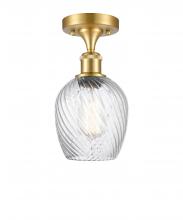 Innovations Lighting 516-1C-SG-G292-LED - Salina - 1 Light - 6 inch - Satin Gold - Semi-Flush Mount