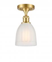 Innovations Lighting 516-1C-SG-G441-LED - Brookfield - 1 Light - 6 inch - Satin Gold - Semi-Flush Mount