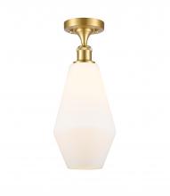 Innovations Lighting 516-1C-SG-G651-7-LED - Cindyrella - 1 Light - 7 inch - Satin Gold - Semi-Flush Mount