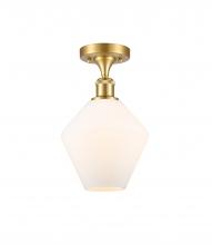 Innovations Lighting 516-1C-SG-G651-8-LED - Cindyrella - 1 Light - 8 inch - Satin Gold - Semi-Flush Mount