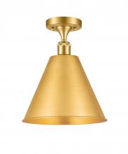 Innovations Lighting 516-1C-SG-MBC-12-SG-LED - Berkshire - 1 Light - 12 inch - Satin Gold - Semi-Flush Mount