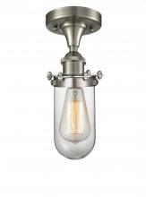 Innovations Lighting 516-1C-SN-CE231-CL-LED - Kingsbury - 1 Light - 4 inch - Brushed Satin Nickel - Flush Mount