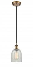 Innovations Lighting 516-1P-BB-G2511-LED - Caledonia - 1 Light - 5 inch - Brushed Brass - Cord hung - Mini Pendant