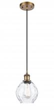 Innovations Lighting 516-1P-BB-G362-LED - Waverly - 1 Light - 6 inch - Brushed Brass - Cord hung - Mini Pendant