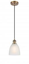 Innovations Lighting 516-1P-BB-G381-LED - Castile - 1 Light - 6 inch - Brushed Brass - Cord hung - Mini Pendant