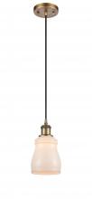 Innovations Lighting 516-1P-BB-G391-LED - Ellery - 1 Light - 5 inch - Brushed Brass - Cord hung - Mini Pendant