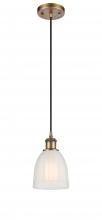 Innovations Lighting 516-1P-BB-G441-LED - Brookfield - 1 Light - 6 inch - Brushed Brass - Cord hung - Mini Pendant