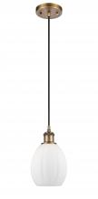 Innovations Lighting 516-1P-BB-G81-LED - Eaton - 1 Light - 6 inch - Brushed Brass - Cord hung - Mini Pendant