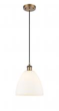 Innovations Lighting 516-1P-BB-GBD-91-LED - Bristol - 1 Light - 9 inch - Brushed Brass - Cord hung - Mini Pendant