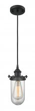 Innovations Lighting 516-1P-BK-CE231-CL-LED - Kingsbury - 1 Light - 4 inch - Matte Black - Cord hung - Mini Pendant