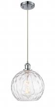 Innovations Lighting 516-1P-PC-G1215-10-LED - Athens Water Glass - 1 Light - 10 inch - Polished Chrome - Cord hung - Mini Pendant