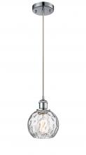 Innovations Lighting 516-1P-PC-G1215-6-LED - Athens Water Glass - 1 Light - 6 inch - Polished Chrome - Cord hung - Mini Pendant