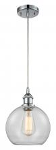 Innovations Lighting 516-1P-PC-G122-LED - Athens - 1 Light - 8 inch - Polished Chrome - Cord hung - Mini Pendant