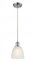 Innovations Lighting 516-1P-PC-G381-LED - Castile - 1 Light - 6 inch - Polished Chrome - Cord hung - Mini Pendant