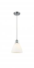 Innovations Lighting 516-1P-PC-GBD-751-LED - Bristol - 1 Light - 8 inch - Polished Chrome - Cord hung - Mini Pendant