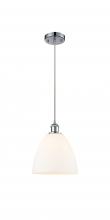 Innovations Lighting 516-1P-PC-GBD-91-LED - Bristol - 1 Light - 9 inch - Polished Chrome - Cord hung - Mini Pendant