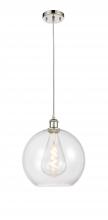 Innovations Lighting 516-1P-PN-G122-12-LED - Athens - 1 Light - 12 inch - Polished Nickel - Cord hung - Mini Pendant