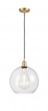 Innovations Lighting 516-1P-SG-G122-12-LED - Athens - 1 Light - 12 inch - Satin Gold - Cord hung - Mini Pendant