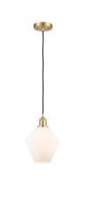 Innovations Lighting 516-1P-SG-G651-8-LED - Cindyrella - 1 Light - 8 inch - Satin Gold - Cord hung - Mini Pendant