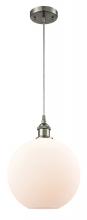 Innovations Lighting 516-1P-SN-G121-10-LED - Athens - 1 Light - 10 inch - Brushed Satin Nickel - Cord hung - Mini Pendant