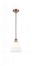  516-1S-AC-GBC-81-LED - Berkshire - 1 Light - 8 inch - Antique Copper - Mini Pendant