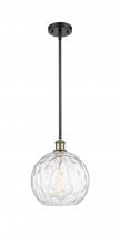 Innovations Lighting 516-1S-BAB-G1215-10 - Athens Water Glass - 1 Light - 10 inch - Black Antique Brass - Mini Pendant