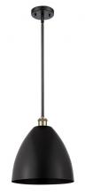 Innovations Lighting 516-1S-BAB-MBD-12-BK-LED - Bristol - 1 Light - 12 inch - Black Antique Brass - Pendant