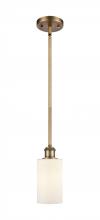 Innovations Lighting 516-1S-BB-G801-LED - Clymer - 1 Light - 4 inch - Brushed Brass - Mini Pendant