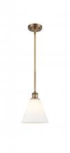 Innovations Lighting 516-1S-BB-GBC-81-LED - Berkshire - 1 Light - 8 inch - Brushed Brass - Mini Pendant