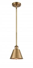 Innovations Lighting 516-1S-BB-M8-LED - Smithfield - 1 Light - 7 inch - Brushed Brass - Mini Pendant