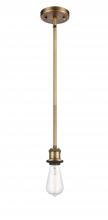 Innovations Lighting 516-1S-BB-LED - Bare Bulb - 1 Light - 5 inch - Brushed Brass - Mini Pendant