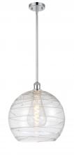 Innovations Lighting 516-1S-PC-G1213-14-LED - Athens Deco Swirl - 1 Light - 14 inch - Polished Chrome - Pendant