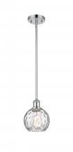 Innovations Lighting 516-1S-PC-G1215-6-LED - Athens Water Glass - 1 Light - 6 inch - Polished Chrome - Mini Pendant