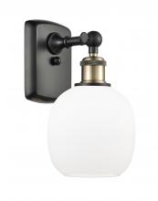 Innovations Lighting 516-1W-BAB-G101-LED - Belfast - 1 Light - 6 inch - Black Antique Brass - Sconce