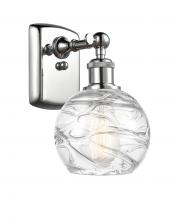 Innovations Lighting 516-1W-PC-G1213-6-LED - Athens Deco Swirl - 1 Light - 6 inch - Polished Chrome - Sconce