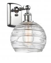 Innovations Lighting 516-1W-PC-G1213-8-LED - Athens Deco Swirl - 1 Light - 8 inch - Polished Chrome - Sconce