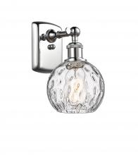 Innovations Lighting 516-1W-PC-G1215-6-LED - Athens Water Glass - 1 Light - 6 inch - Polished Chrome - Sconce