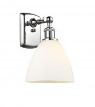 Innovations Lighting 516-1W-PC-GBD-751-LED - Bristol - 1 Light - 8 inch - Polished Chrome - Sconce