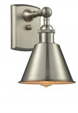 Innovations Lighting 516-1W-SN-M8-LED - Smithfield - 1 Light - 7 inch - Brushed Satin Nickel - Sconce