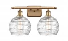 Innovations Lighting 516-2W-BB-G1213-8-LED - Athens Deco Swirl - 2 Light - 18 inch - Brushed Brass - Bath Vanity Light