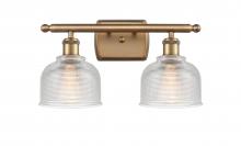 Innovations Lighting 516-2W-BB-G412-LED - Dayton - 2 Light - 16 inch - Brushed Brass - Bath Vanity Light